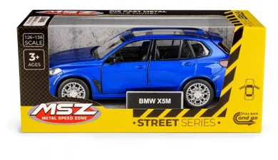 Daffi, MSZ, BMW X5M, pojazd, model metalowy, niebieski, 1:32