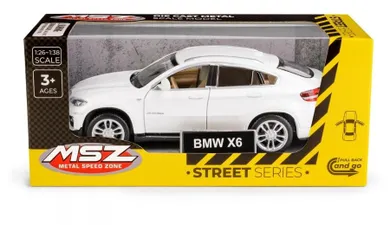 Daffi, MSZ, BMW X6, pojazd, model metalowy, biały, 1:32
