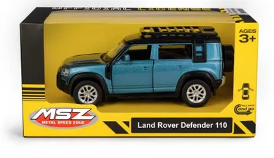 Daffi, MSZ, Land Rover Defender 110, pojazd, model metalowy, niebieski, 5"