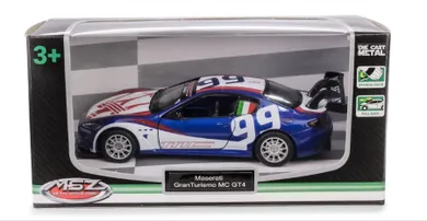 Daffi, MSZ, Maserati GranTurismo MC GT4, pojazd, model metalowy, niebieski, 1:43
