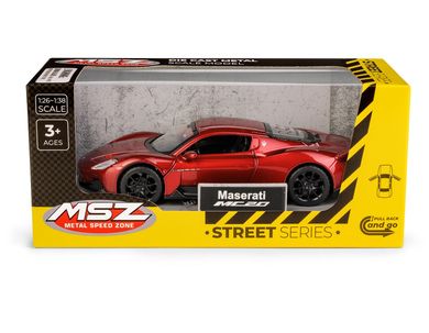 Daffi, MSZ, Maserati MC 20, pojazd, model metalowy, czerwony, 1:33