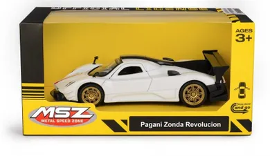 Daffi, MSZ, Pagani Zonda Revolucion, pojazd, model metalowy, biały, 5"