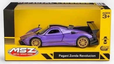 Daffi, MSZ, Pagani Zonda Revolucion, pojazd, model metalowy, fioletowy, 5"