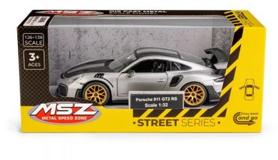Daffi, MSZ, Porsche 911 GT2 RS WP Silver, pojazd, model metalowy, szary, 1:32
