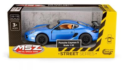 Daffi, MSZ, Porsche Cayman S, pojazd, model metalowy, niebieski, 1:32