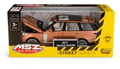 Daffi, MSZ, Range Rover 2013, pojazd, model metalowy, pomarańczowy, 1:34