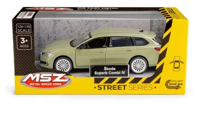Daffi, MSZ, Skoda Superb Combi iV, pojazd, model metalowy, zielony, 1:35