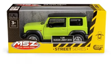Daffi, MSZ, Suzuki Jimny, pojazd, model metalowy, zielony, 1:26