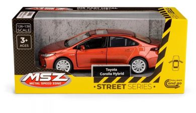 Daffi, MSZ, Toyota Corolla Hybrid, pojazd, model metalowy, czerwony, 1:33