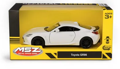 Daffi, MSZ, Toyota GR86, pojazd, model metalowy, biały, 5"