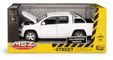 Daffi, MSZ, Volkswagen Amarok, pojazd, model metalowy, biały, 1:30