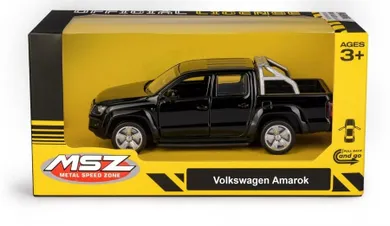 Daffi, MSZ, Volkswagen Amarok, pojazd, model metalowy, czarny, 5"