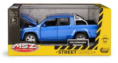 Daffi, MSZ, Volkswagen Amarok, pojazd, model metalowy, niebieski, 1:30