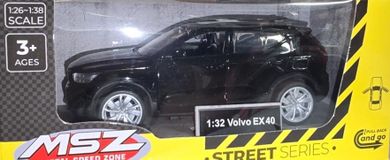 Daffi, MSZ, Volvo EX40 Recharge, pojazd, model metalowy, czarny, 1:32
