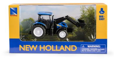 Daffi, New Holland, traktor z łopatą, pojazd rolniczy, model metalowy