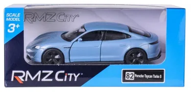 Daffi, Porsche Taycan Turbo S, K-954, pojazd, model metalowy, niebieski, 1:32