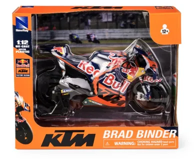Daffi, Red Bull KTM Factory Racing Team RC16 2022 Rider: Brad Binder No.33, motocykl, model metalowy, 1:12