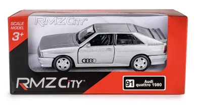 Daffi, RMZ City, Audi Quattro Coupe 1980-1991, model pojazdu, srebrny, 1:35