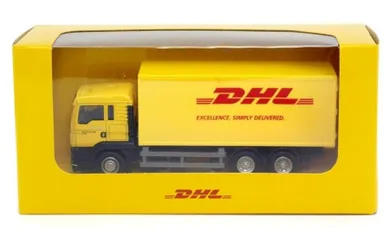 Daffi, RMZ City, DHL, pojazd dostawczy, model metalowy, 1:64