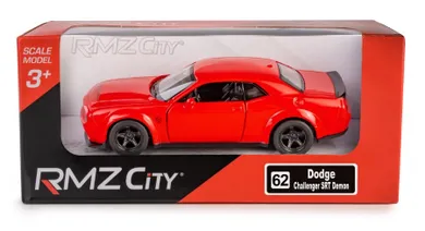 Daffi, RMZ City, Dodge Challenger Red, pojazd, model metalowy, czerwony, 1:32