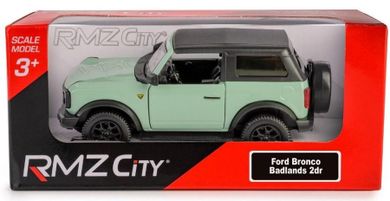 Daffi, RMZ City, Ford Bronco Badlands 2023 Soft Top, pojazd, model metalowy, zielony, 1:32