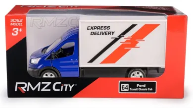 Daffi, RMZ City, Ford Transit Chassis Cab 2018, model metalowy, niebieski, 1:43