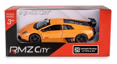 Daffi, RMZ City, Lamborghini LP670-4 Murcielago, pojazd, model metalowy, pomarańczowy, 1:32