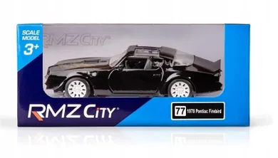 Daffi, RMZ City, Pontiac Firebird 1978, model metalowy, czarny, 1:32