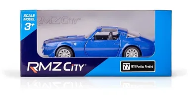 Daffi, RMZ City, Pontiac Firebird 1978, model metalowy, niebieski, 1:32