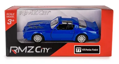 Daffi, RMZ City, Pontiac Firebird 1978, pojazd, model metalowy, niebieski, 1:32