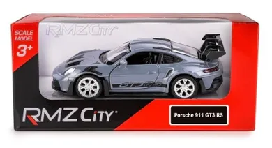 Daffi, RMZ City, Porsche 911 GT3 RS, pojazd, model metalowy, srebrny, 1:37