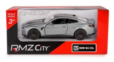 Daffi, RMZ City, Porsche 930 Turbo 1975-1989, pojazd, model metalowy, srebrny, 1:32