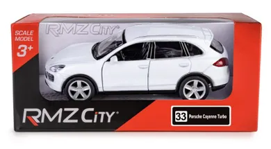 Daffi, RMZ City, Porsche Cayenne, pojazd, model metalowy, biały, 1:32