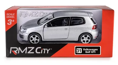 Daffi, RMZ City, Volkswagen Golf, Gti Sre, pojazd, model metalowy, srebrny, 1:32