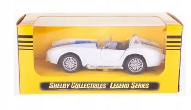 Daffi, Shelby Cobra, pojazd, model metalowy, biały, 1:32, 1 szt.