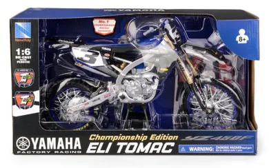 Daffi, Yamaha YZ450F Star Racing Team Bike 2022 Rider: Eli Tomac No.3, motocykl, model metalowy, 1:6