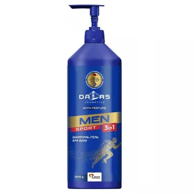 Dalas, Men Sport, żel pod prysznic 3w1, 1000g