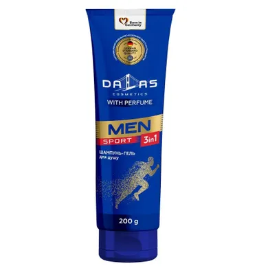 Dalas, Men Sport, żel pod prysznic 3w1, 200g