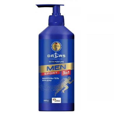 Dalas, Men Sport, żel pod prysznic 3w1, 500g