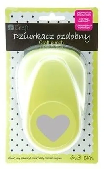 Dalprint, dziurkacz ozdobny, serce, 6.3 cm