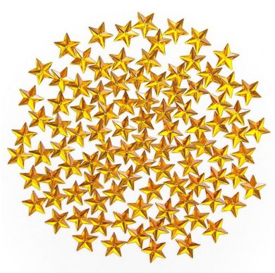 Dalprint, kryształki dekoracyjne, gwiazdki złote, 100 szt.