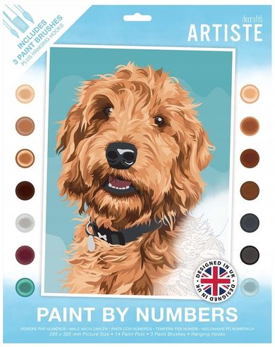 Dalprint, malowanie po numerach, labradoodle