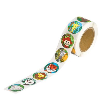 Dalprint, naklejki motywacyjne, dżungla, 2,5 cm, 500 szt.