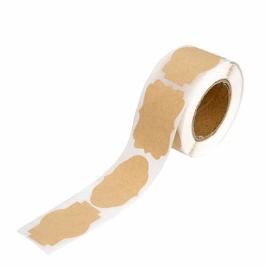 Dalprint, naklejki na rolce etykiety vintage kraft, 5-3 cm, 100 szt.