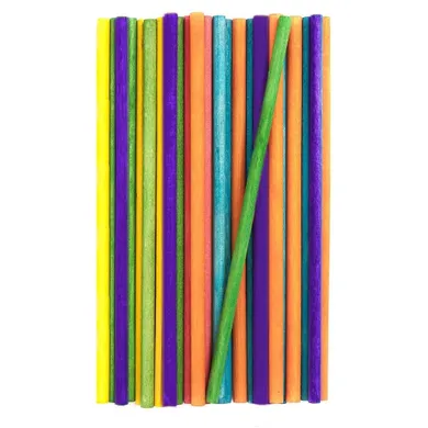 Dalprint, patyczki kreatywne, okrągłe, kolorowe, 50 szt.