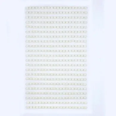 Dalprint, perełki samoprzylepne Ivory, 4 mm, 440 szt.