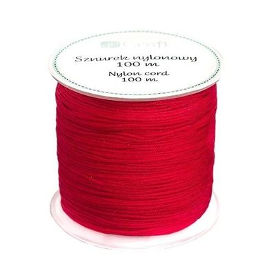 Dalprint, sznurek nylonowy, 0,8 mm, 100m czerwony