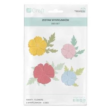 Dalprint, wykrojniki, kwiaty, 5 szt.
