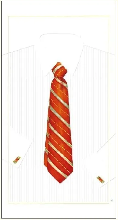DaVinci, karnet z kopertą, Krawat czerwony, 12-23 cm