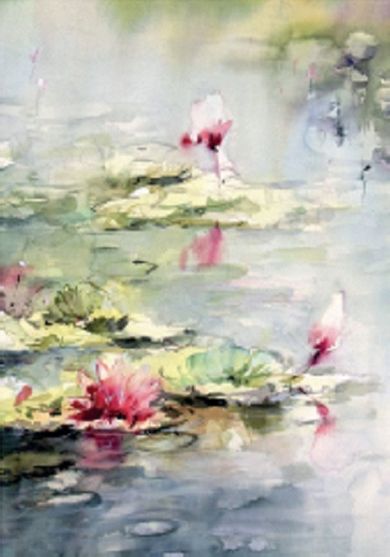 DaVinci, karnet z kopertą, Lilia wodna, 12-18 cm